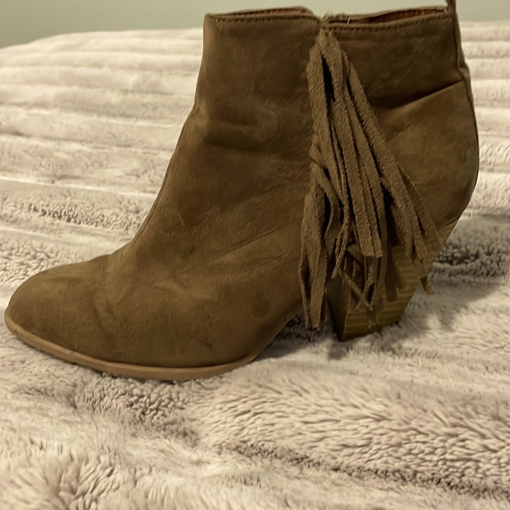 Fringe booties